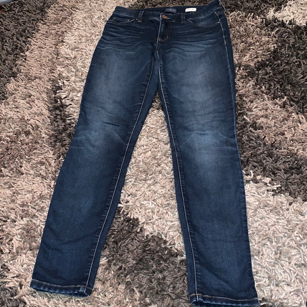 Jacob Davis Uma Skinny Jeans soft texture size 27 inseam 32 good cond